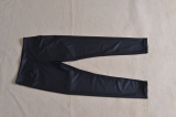 Black matte finish silicone coating leggings